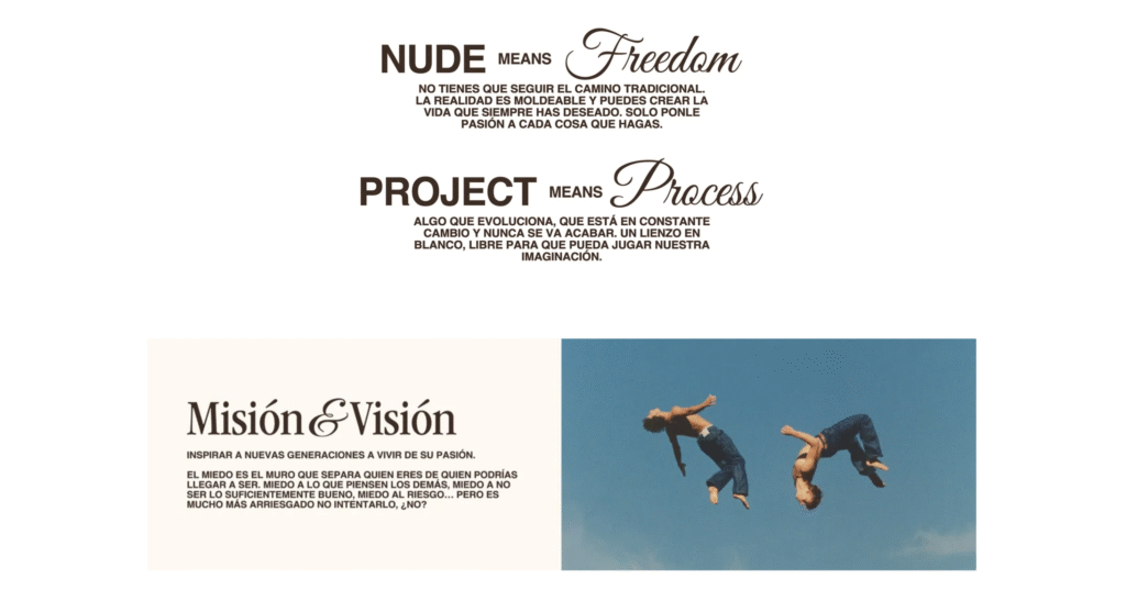 Página de empleo de nude project