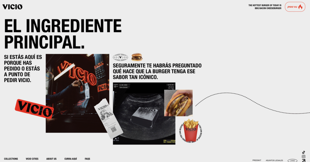 Página de empleo de Vicio, curra aquí