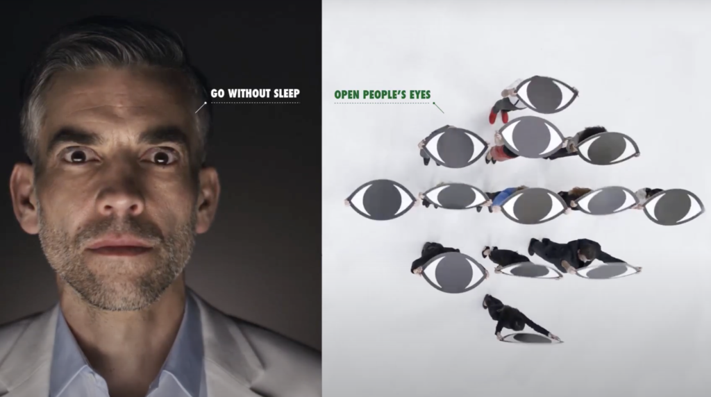 Imagen de la campaña Go places de Heineken sobre la experiencia del empleado.